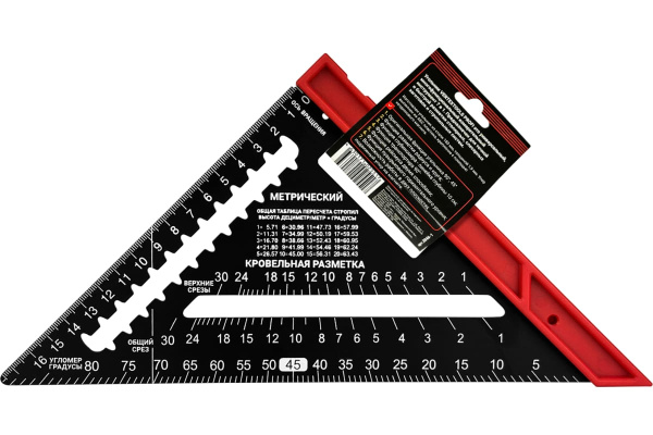 Угольник многофункциональный VertexTools profi 7 в 1, inox+abs толщина 1,9 мм 3046-1