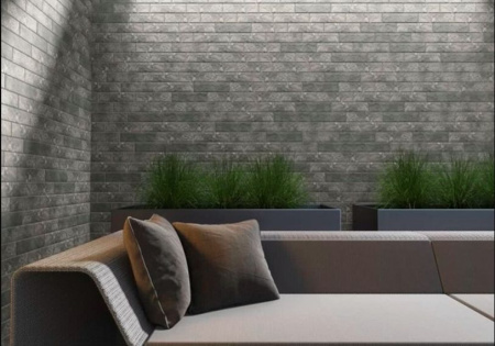 Плитка под кирпич Octane Grafit NEW, Ceramika Paradyz 66х245х7 мм