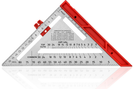 Угольник многофункциональный VertexTools profi 6 в 1, inox+abs+магнит, толщина 2,0 мм 3046-2