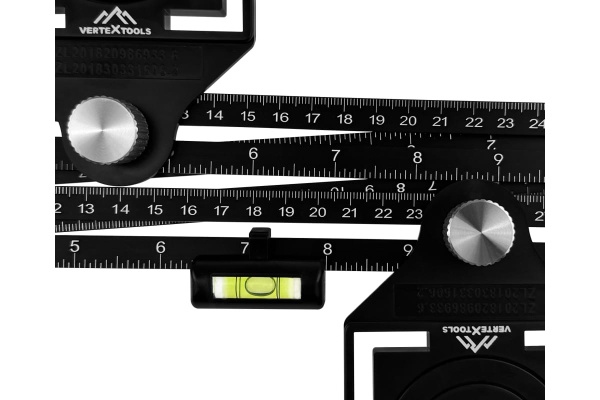 Складная регулируемая линейка для определения отверстий в керамической плитке VertexTools 3043-2
