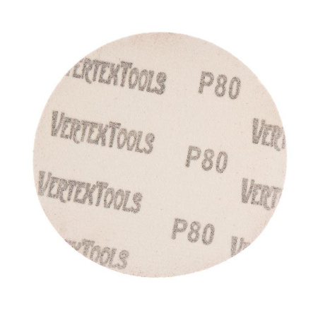 Шлифовальный круг P80 VertexTools 125мм сплошной арт.12800/1-125-80
