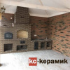 Печной кирпич КС-Керамик Темный шоколад горный камень угловой 250х65х120 мм