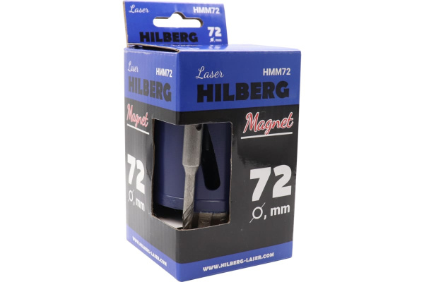 Коронка алмазная по бетону 72мм Hilberg LASER Magnet HMM72 
