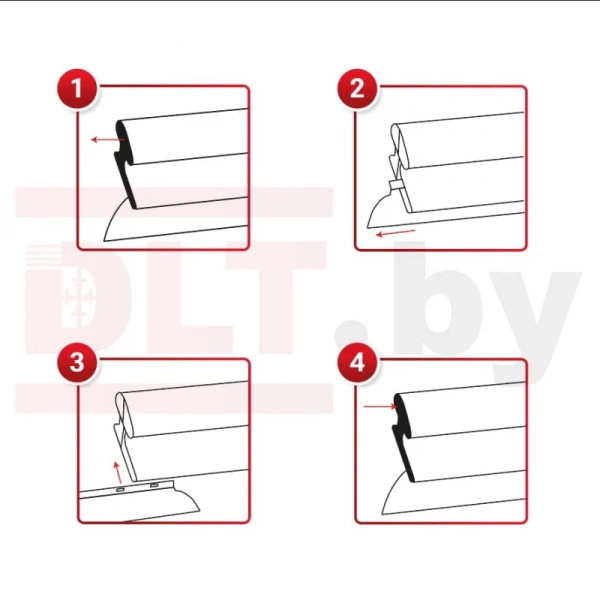 Набор запасных лезвий для шпателя DLT Finish версия PRO 60 см, 2 шт., толщина 0.3 мм, арт. 1676