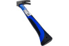 Молоток-гвоздодер 450г рукоятка фибергласовая обрезиненная VertexTools 10-25-450