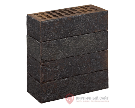 Облицовочный кирпич Кёнигштайн Мангейм Шварц 0,7НФ 250х65х85 мм