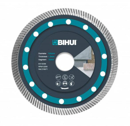 Диск алмазный BIHUI SUPER THIN TURBO 115мм/1,2мм арт. DCBN115