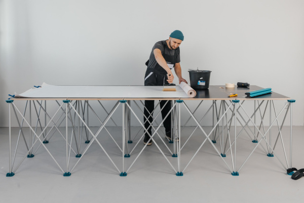 Подстолье складное ANT 120х300см со столешницами Lossew Q4 (комплект)