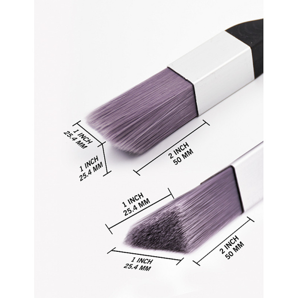 Набор кистей с короткой ручкой PT-1000 22/24 мм, синтетика, серия Professional, Rollingdog арт.10593