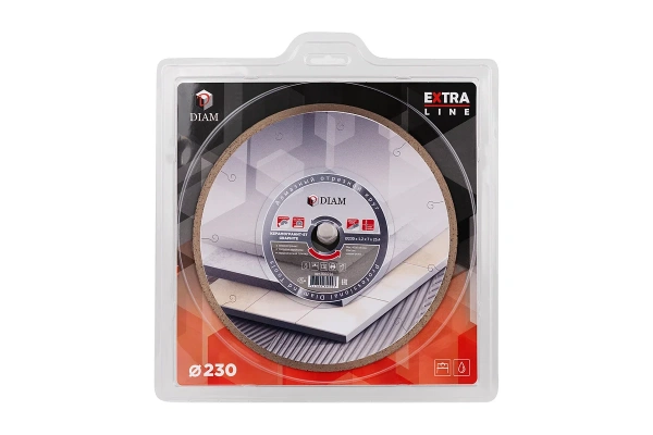 Алмазный отрезной круг DIAM КЕРАМОГРАНИТ-ST GRAPHITE 230 мм EXTRA LINE арт. 000726